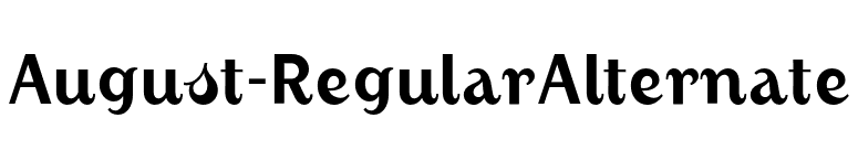 August-RegularAlternate font preview