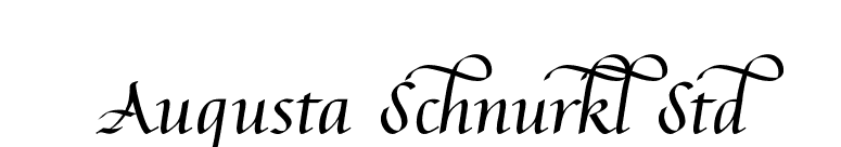 Augusta Schnurkl Std font preview