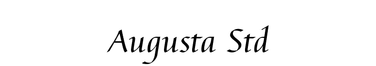 Augusta Std font preview