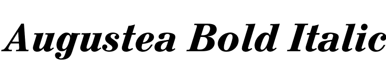 Augustea Bold Italic font preview