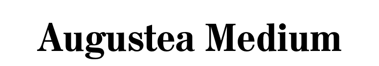 Augustea Medium font preview
