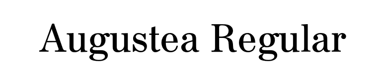 Augustea Regular font preview