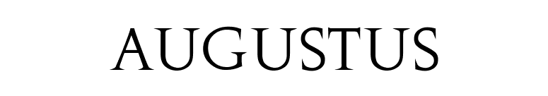 Augustus font preview