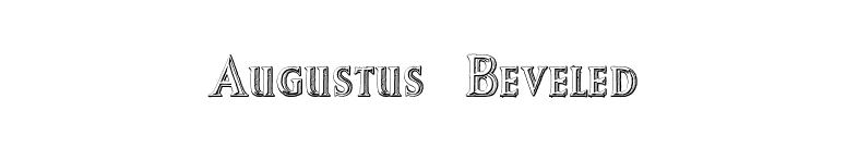 Augustus Beveled font preview