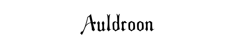 Auldroon font preview