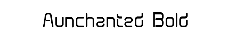 Aunchanted Bold font preview
