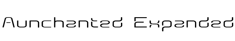 Aunchanted Expanded font preview