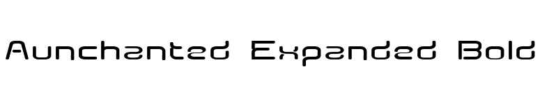Aunchanted Expanded Bold font preview