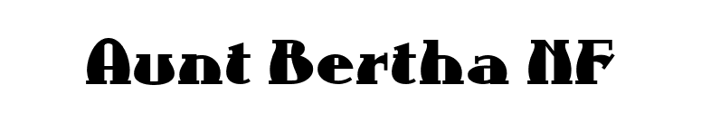 Aunt Bertha NF font preview
