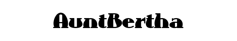 AuntBertha font preview