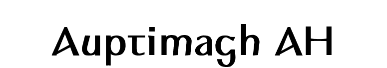 Auptimagh AH font preview