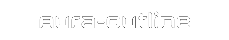 Aura-Outline font preview