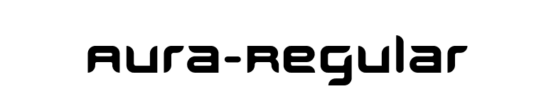 Aura-Regular font preview