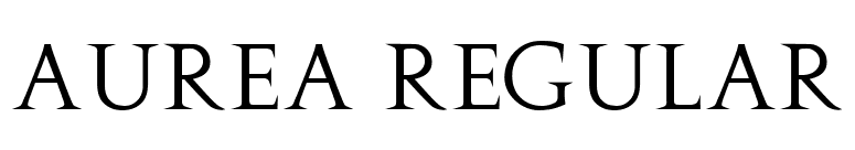 Aurea Regular font preview
