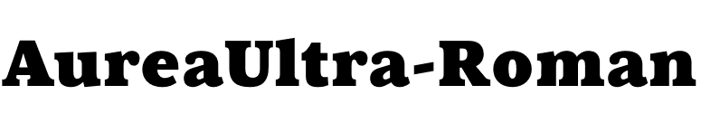 AureaUltra-Roman font preview