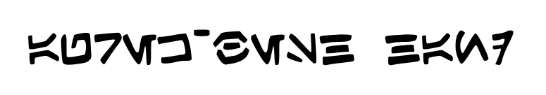 Aurek-Besh Hand font preview