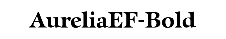 AureliaEF-Bold font preview