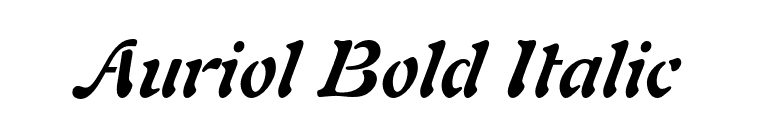 Auriol Bold Italic font preview