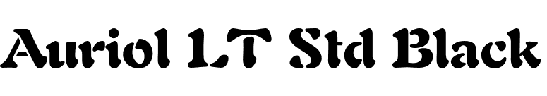 Auriol LT Std Black font preview
