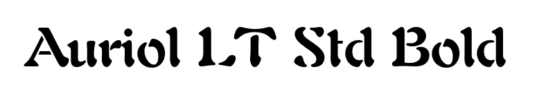 Auriol LT Std Bold font preview