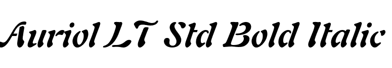 Auriol LT Std Bold Italic font preview