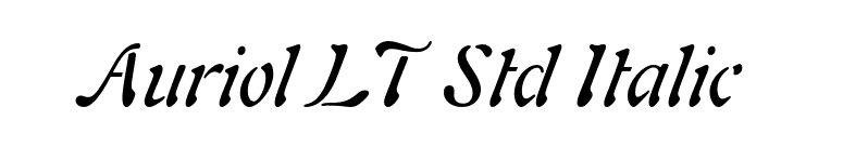Auriol LT Std Italic font preview