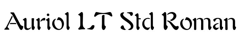 Auriol LT Std Roman font preview