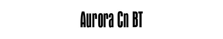 Aurora Cn BT font preview