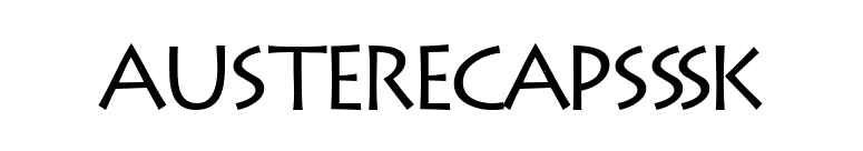 AustereCapsSSK font preview