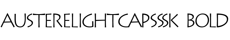 AustereLightCapsSSK Bold font preview