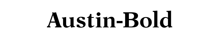 Austin-Bold font preview