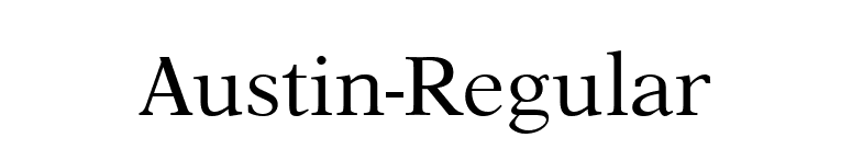 Austin-Regular font preview