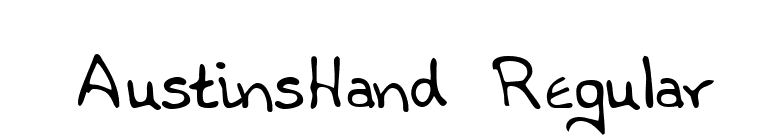 AustinsHand Regular font preview