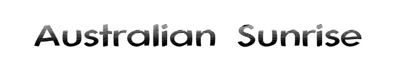 Australian Sunrise font preview