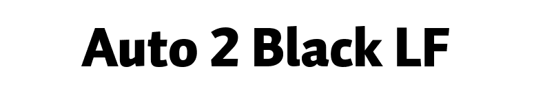 Auto 2 Black LF font preview