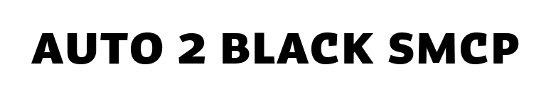 Auto 2 Black SmCp font preview
