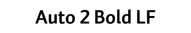 Auto 2 Bold LF font preview
