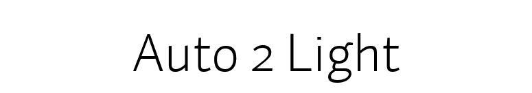 Auto 2 Light font preview