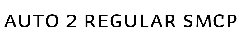 Auto 2 Regular SmCp font preview