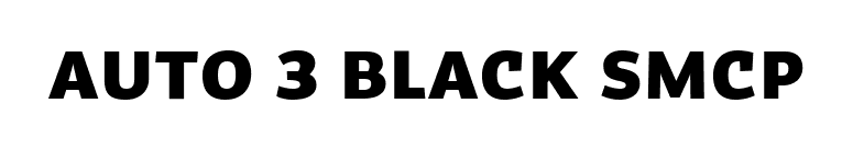 Auto 3 Black SmCp font preview