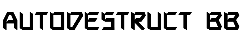 Autodestruct BB font preview