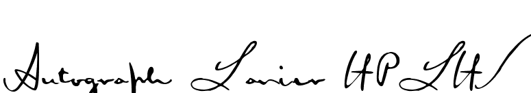 Autograph Lanier HPLHS font preview