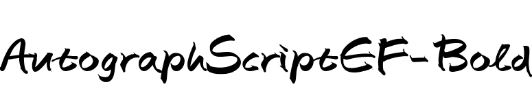 AutographScriptEF-Bold font preview