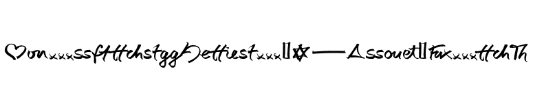 AutographScriptEF-BoldExtras font preview