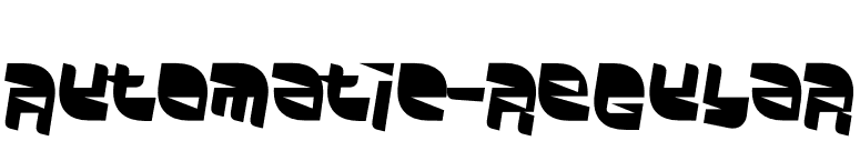 Automatic-Regular font preview