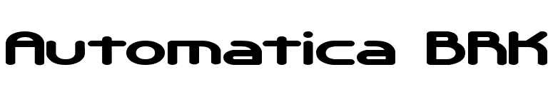 Automatica BRK font preview