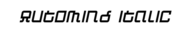 Automind Italic font preview