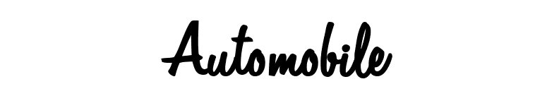 Automobile font preview