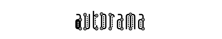 Autorama font preview