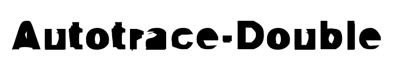 Autotrace-Double font preview